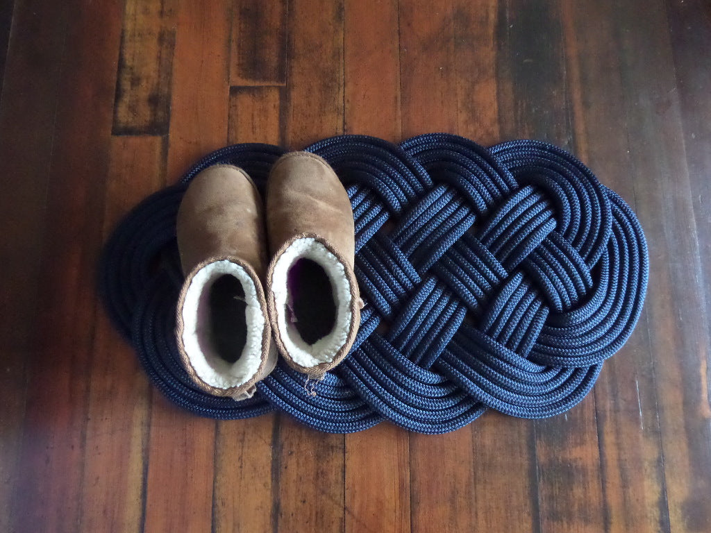 Navy Rope Rug 30 x 15 - Alaska Rug Company