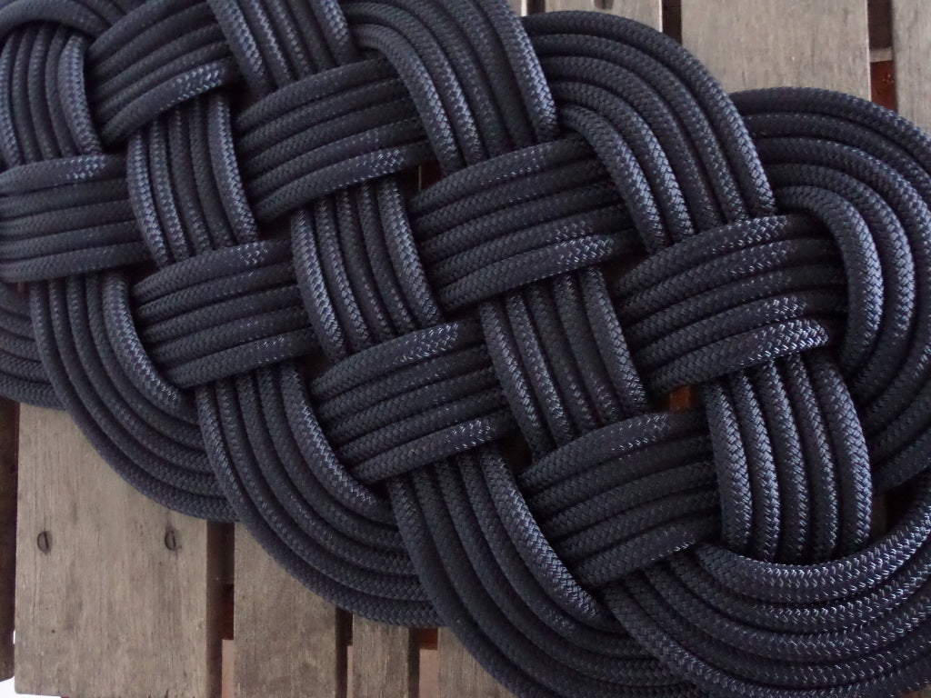 Navy Rope Rug 30 x 15 - Alaska Rug Company