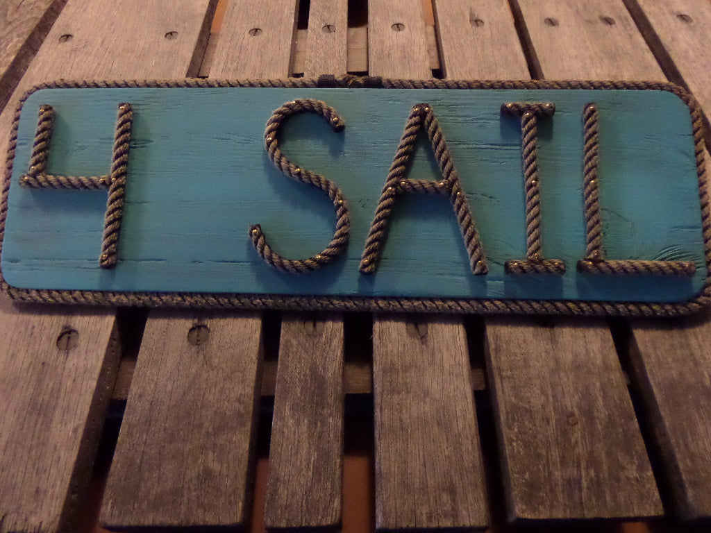 4 SAIL -Rope Sign