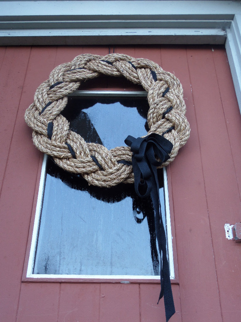 Rope Wreath - Manila Natural 16" - Alaska Rug Company