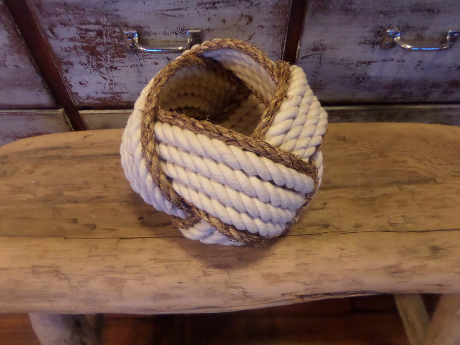 Cotton & Natural Small Bowl - Alaska Rug Company