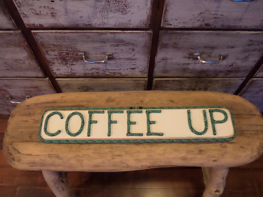 COFFEE UP sign