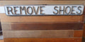 Remove Shoes Sign