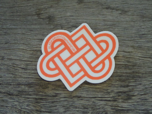 Intertwined Hearts Knot Sticker