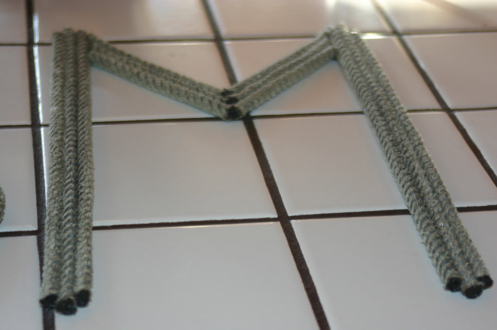 12 Inch Rope Letter / Number MADE TO ORDER - Alaska Rug Company