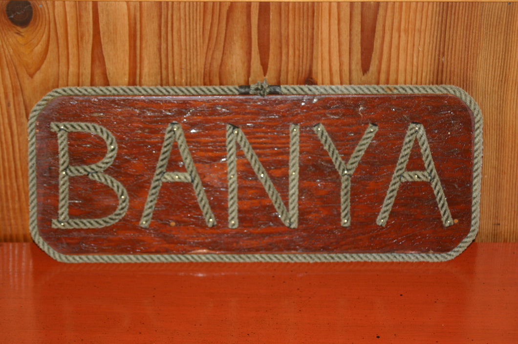 BANYA - rope sign