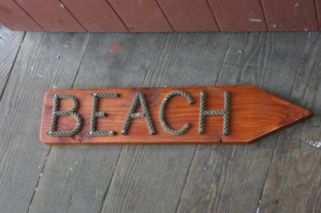 BEACH sign- Choose Direction