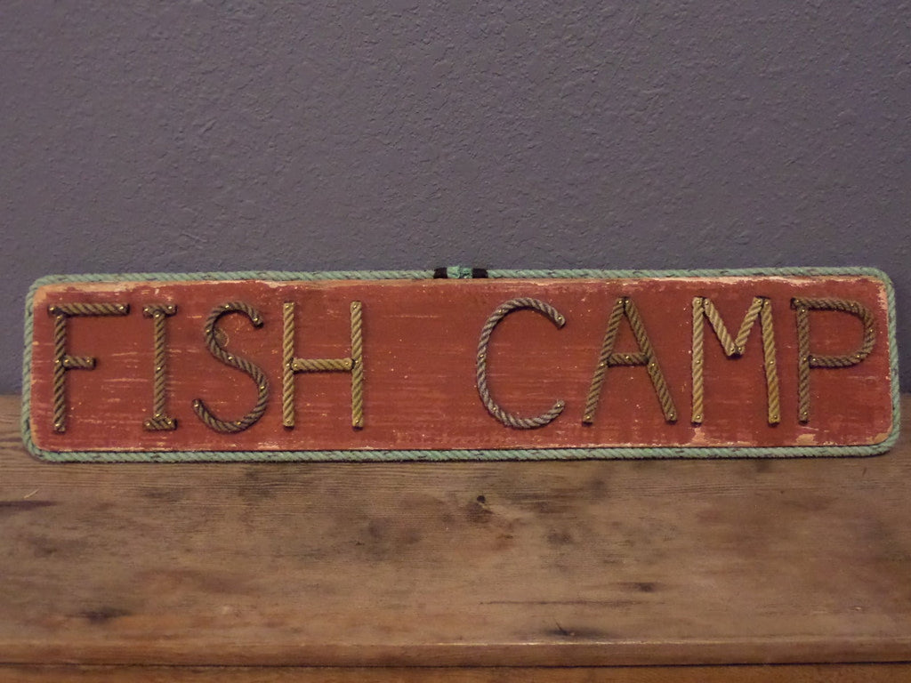 FISH CAMP sign