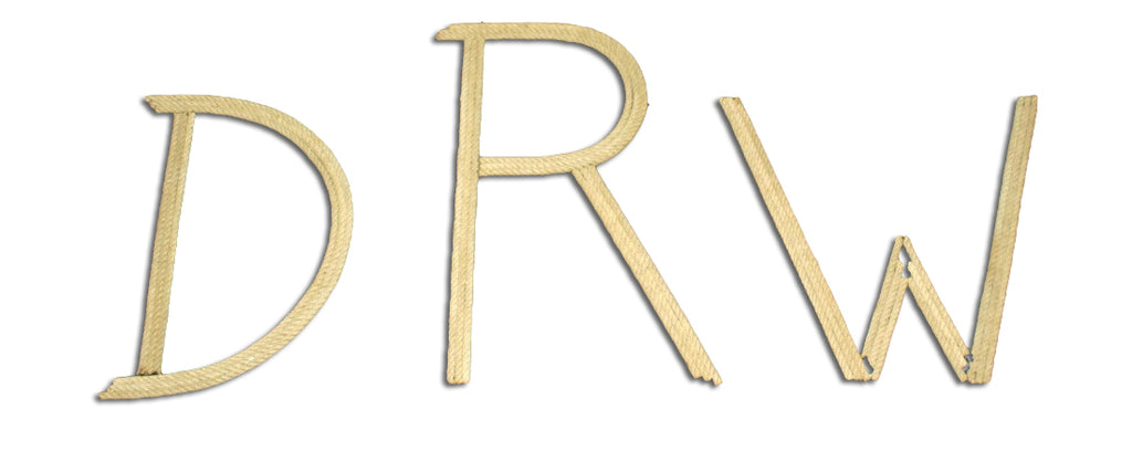 12 Inch Rope Letter / Number MADE TO ORDER - Alaska Rug Company