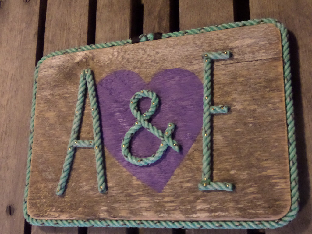 Personalize Initials With Heart Sign - Alaska Rug Company