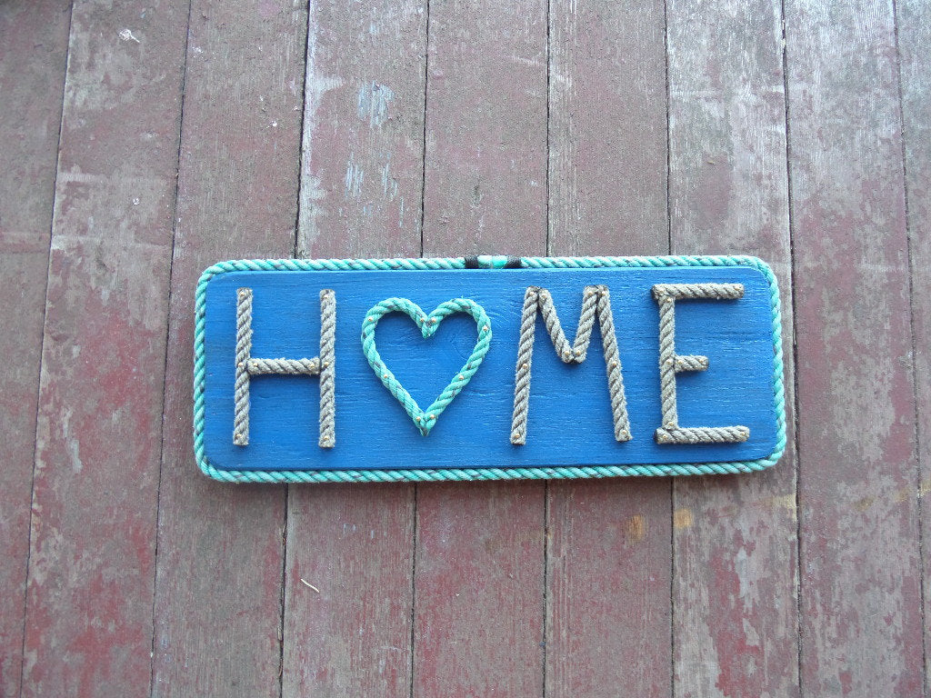 H❤ME rope sign - Alaska Rug Company