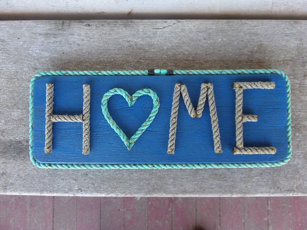 H❤ME rope sign - Alaska Rug Company