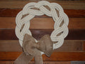 Rope Wreath Off White Cotton Rope 16" - Alaska Rug Company