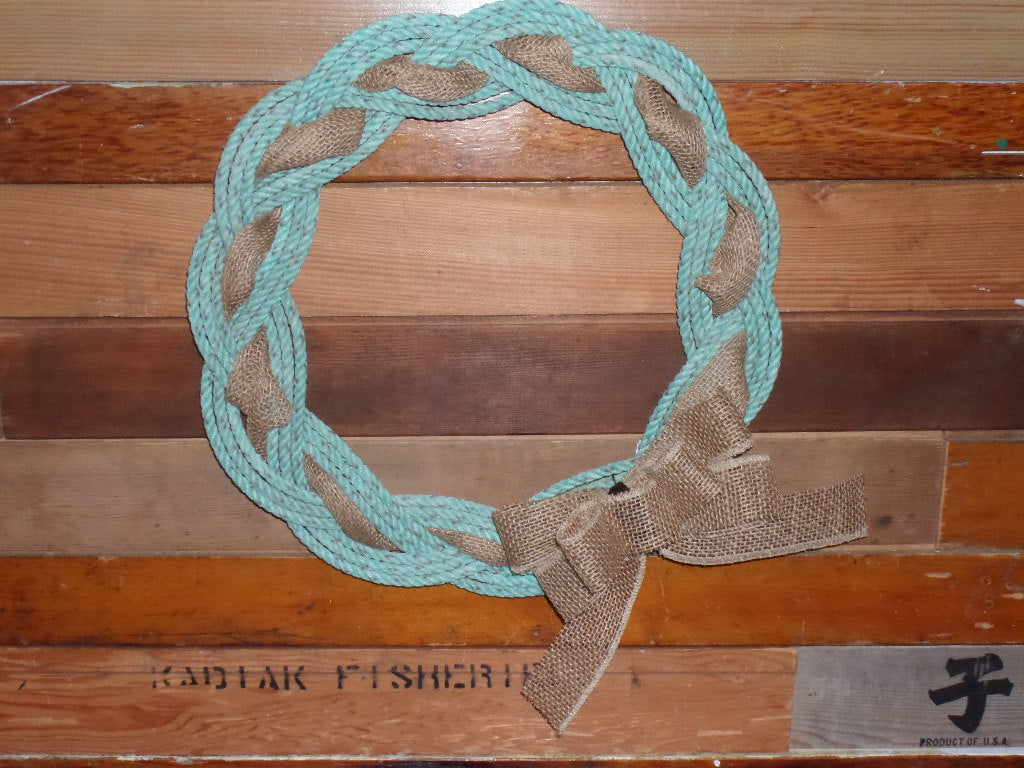 Rope Wreath 16" Recycled Rope - Alaska Rug Company