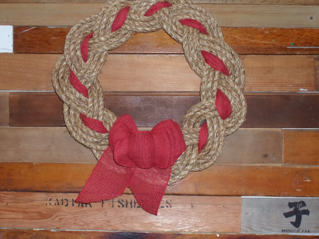 Rope Wreath - Manila Natural 16" - Alaska Rug Company