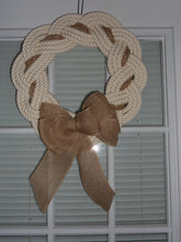 Rope Wreath Off White Cotton Rope 16" - Alaska Rug Company