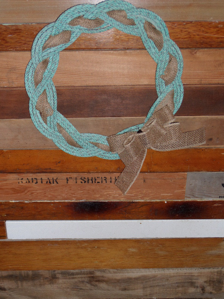 Rope Wreath 16" Recycled Rope - Alaska Rug Company