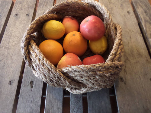 Handmade Rope Bowl - Natural Nautical Decor - Alaska Rug Company