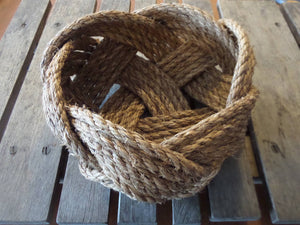 10" x 5" Rope Bowl - Natural Nautical Decor - Alaska Rug Company