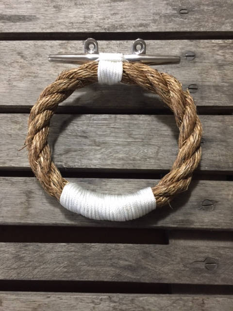 Rope Towel Ring Rack on Boat Cleat – Alaska Rug Company