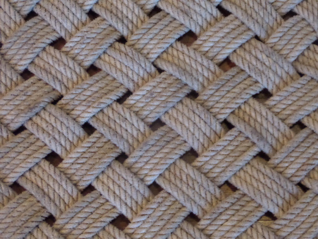Rope Rug 20" x 20" Natural - Alaska Rug Company
