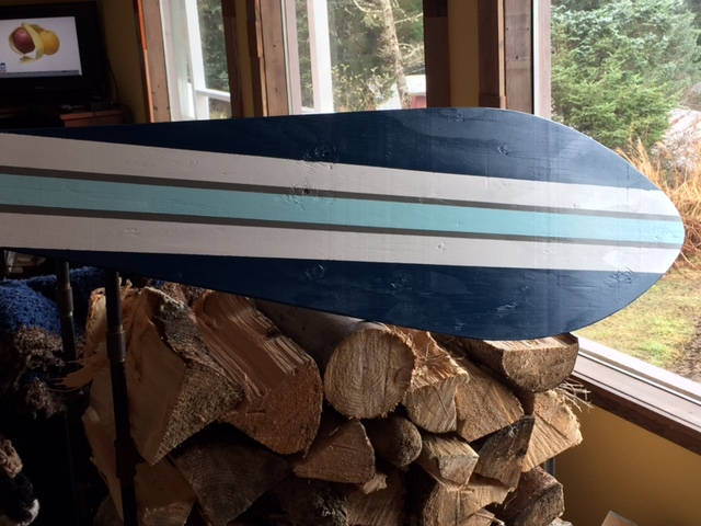 Surfboard Sign With MADE TO ORDER Name or Numbers - Alaska Rug Company
