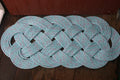 Light Blue Rope Rug 35" X 15"  Doormat - Alaska Rug Company