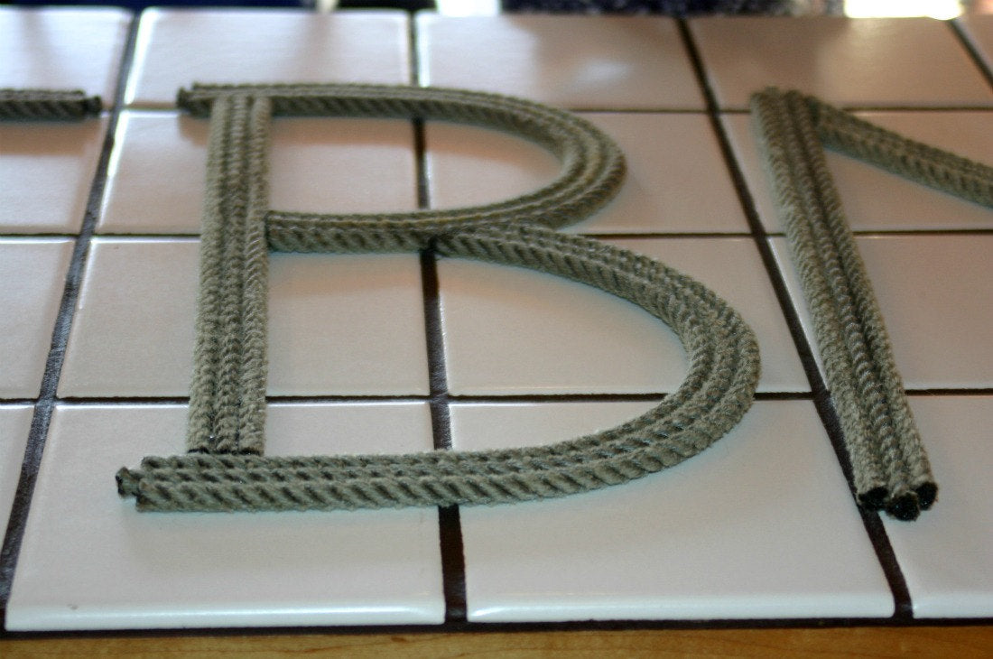 12 Inch Rope Letter / Number MADE TO ORDER - Alaska Rug Company