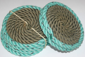 Set of 4 Coasters 2 color (Choose Color) - Alaska Rug Company