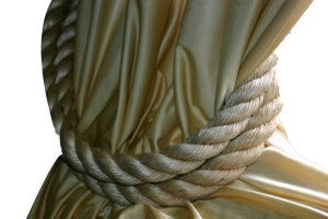 Thick Rope Curtain Tie Backs-Beige - Alaska Rug Company