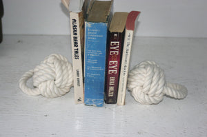 Monkey Fist Knotted Bookend or Doorstop -Cotton - Alaska Rug Company