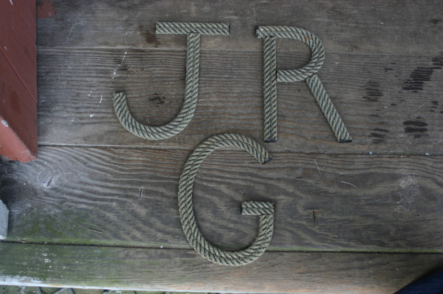 6 Inch Rope Letter / Numbers MADE TO ORDER - Alaska Rug Company