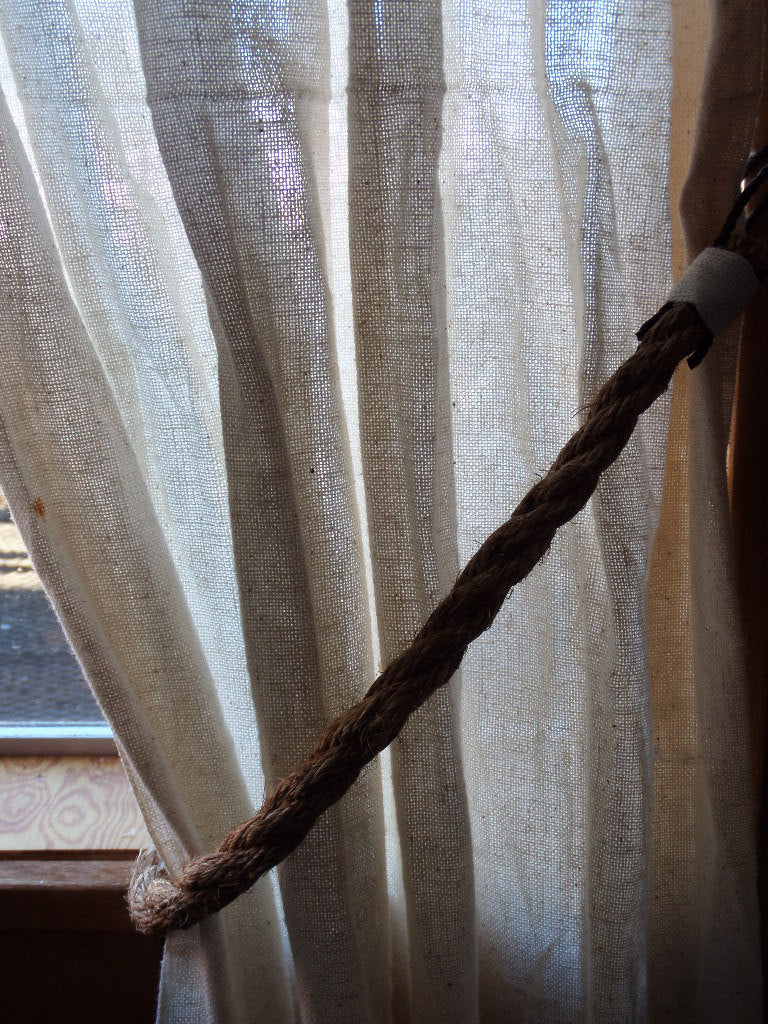 Curtain Tie Back--Manila Rope - Alaska Rug Company