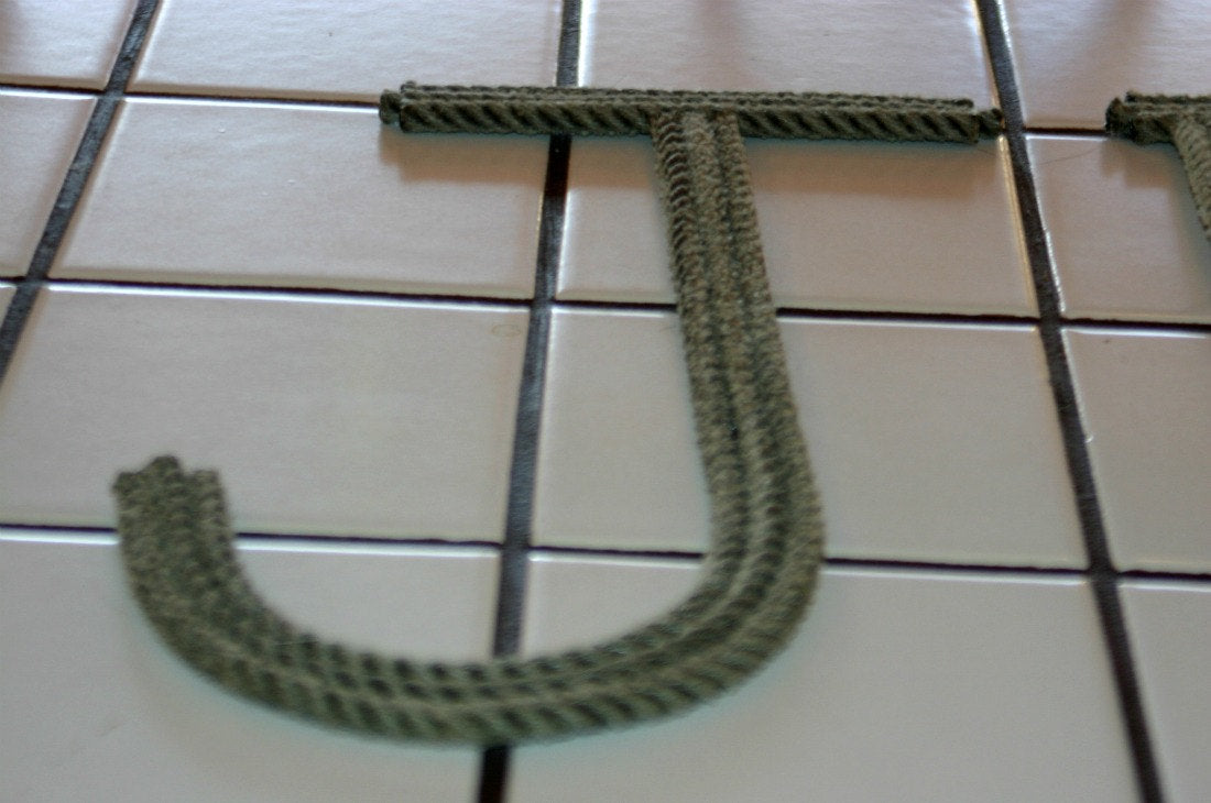 12 Inch Rope Letter / Number MADE TO ORDER - Alaska Rug Company