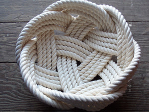 Rope Basket-Cotton Bowl - Alaska Rug Company-Handmade