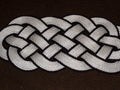 White with Black Accent Rug  30 x 12" - Alaska Rug Company