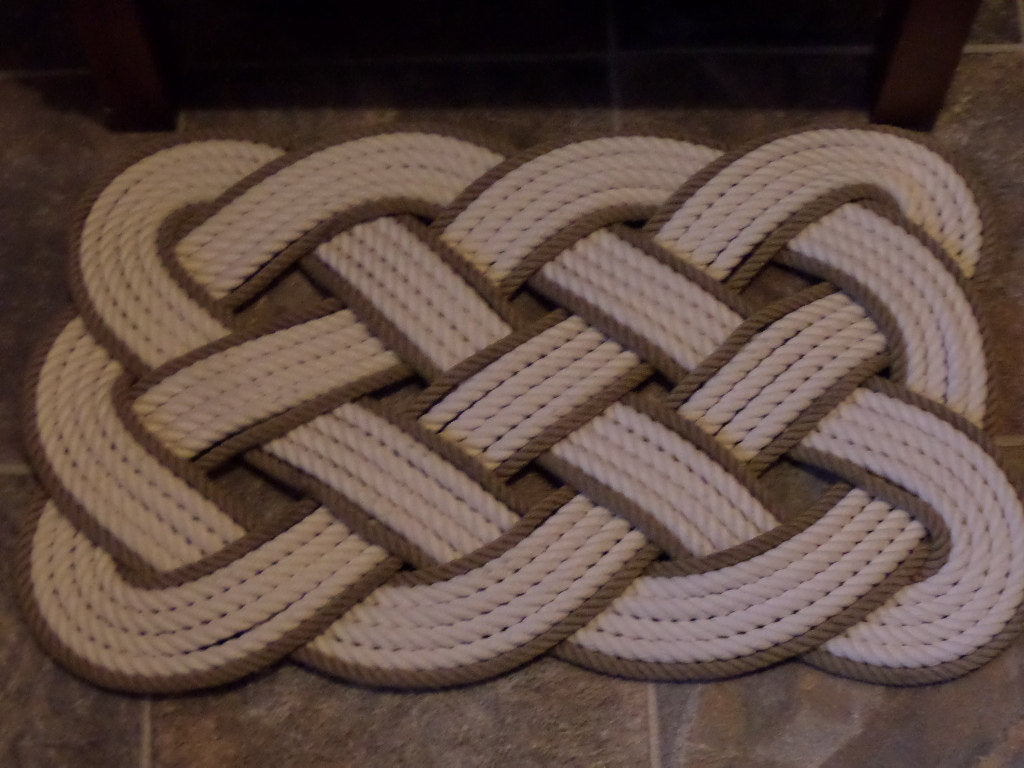 Cotton Bathmat with Gold Accent 29 x 14" - Alaska Rug Company