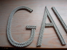 6 Inch Rope Letter / Numbers MADE TO ORDER - Alaska Rug Company