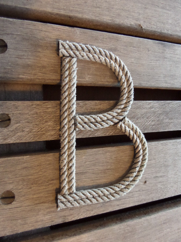 6 Inch Rope Letter / Numbers MADE TO ORDER - Alaska Rug Company