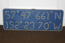 Latitude & Longitude Sign - Alaska Rug Company