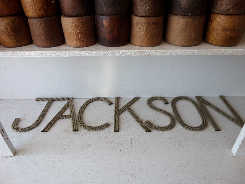 12 Inch Rope Letter / Number MADE TO ORDER - Alaska Rug Company