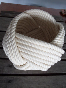 Nautical Cotton Rope Basket - Alaska Rug Company