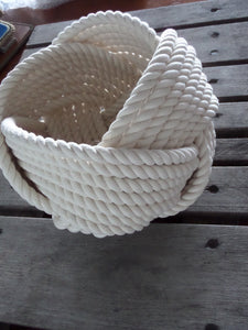 10" x 8 " Cotton Rope Basket - Alaska Rug Company