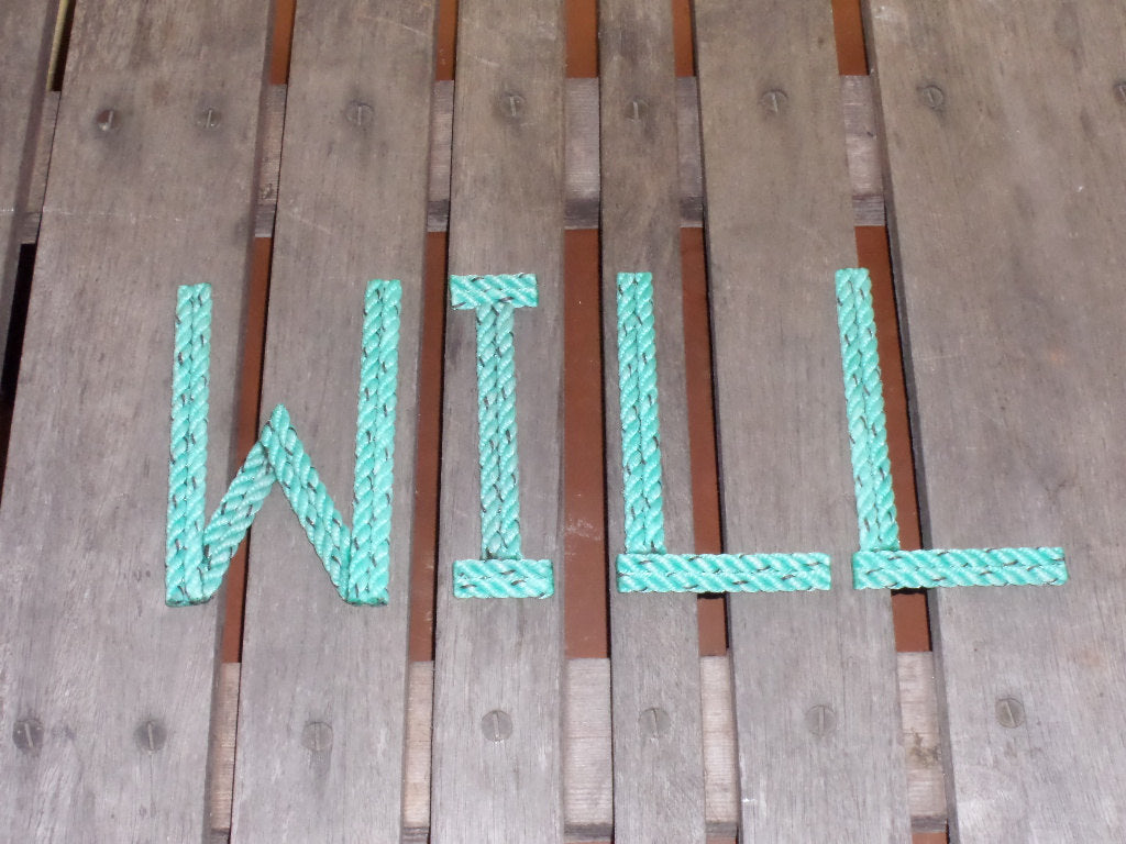 8 Inch Rope Letter / Number MADE TO ORDER - Alaska Rug Company