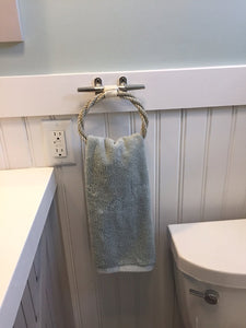 Rope Towel Ring Rack-Silver - Main Image