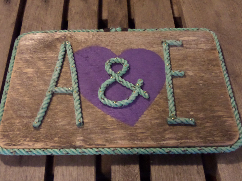 Personalize Initials With Heart Sign - Alaska Rug Company