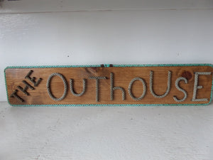 The OUTHOUSE -funky rope letters