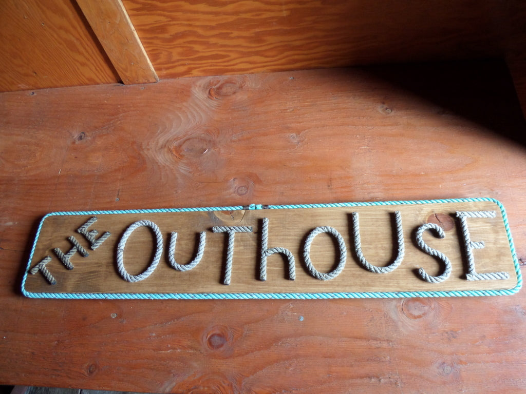 The OUTHOUSE -funky rope letters