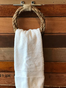 Rope Towel Ring Rack-Manila Natural Accent